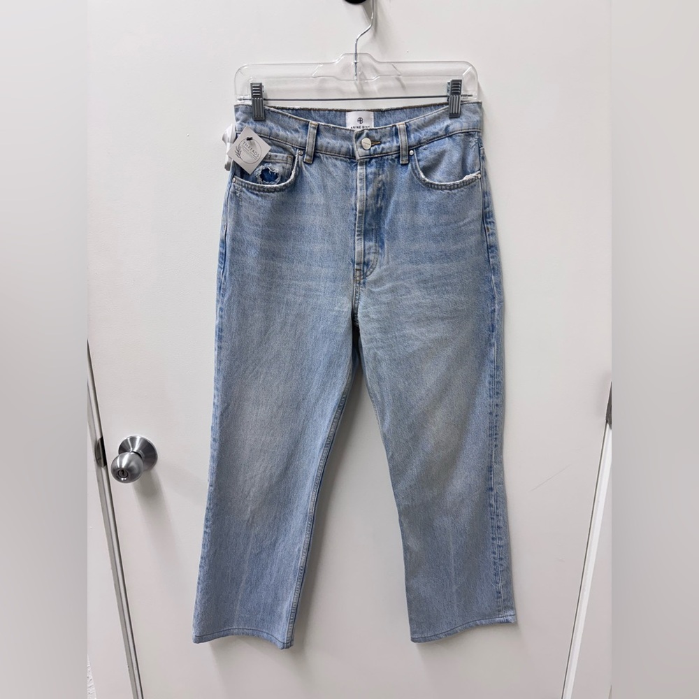 Anine Bing Light Wash Wide Leg Womens Jeans
